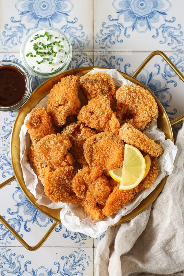 Frittierte Austernpilze