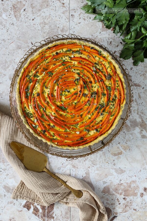 Quiche mit Kürbis