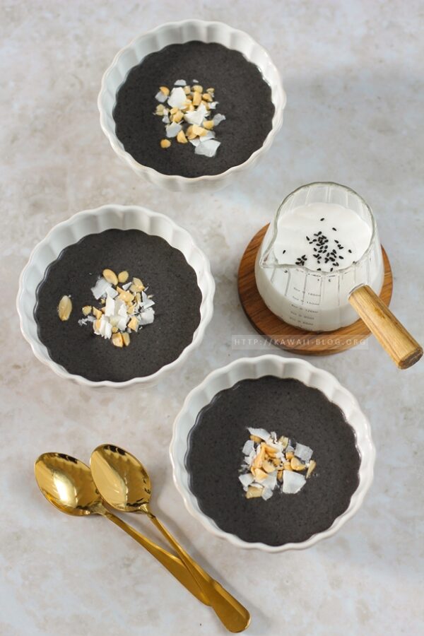 black sesame pudding recipe
