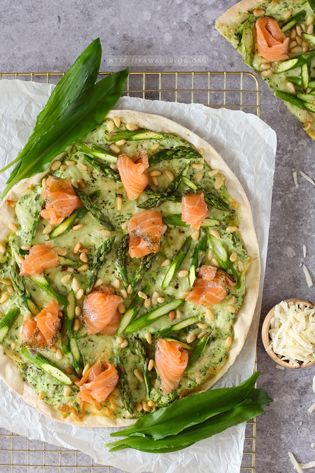 Flammkuchen mit Bärlauch