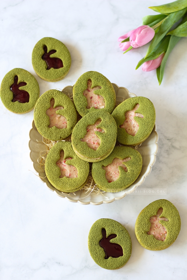 Matcha Strawberry Latte Cookies