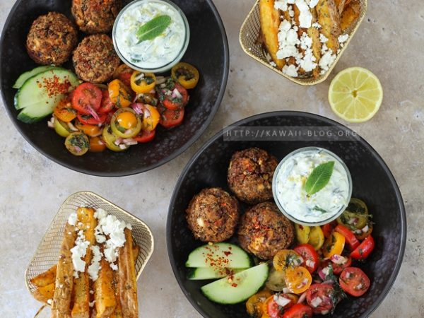 Griechisches Menü vegetarisch