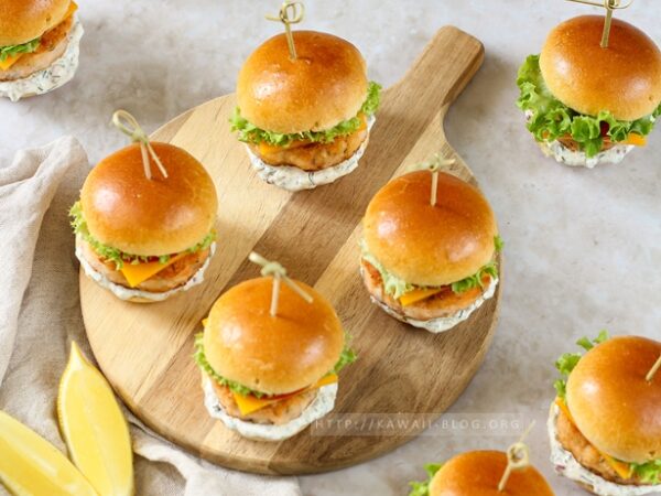 Miniburger mit Fisch