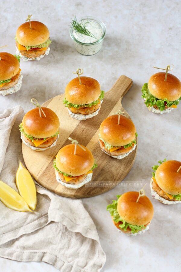 Miniburger mit Fisch