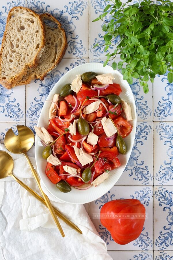Salat mit Ochsenherz Tomaten