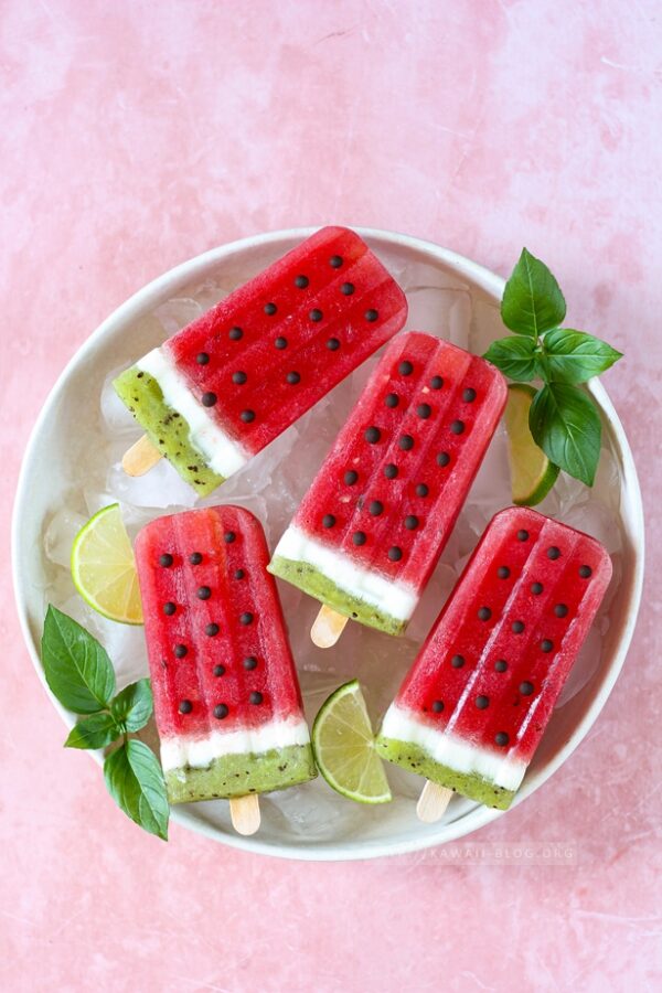 Wassermelonen Eis am Stiel