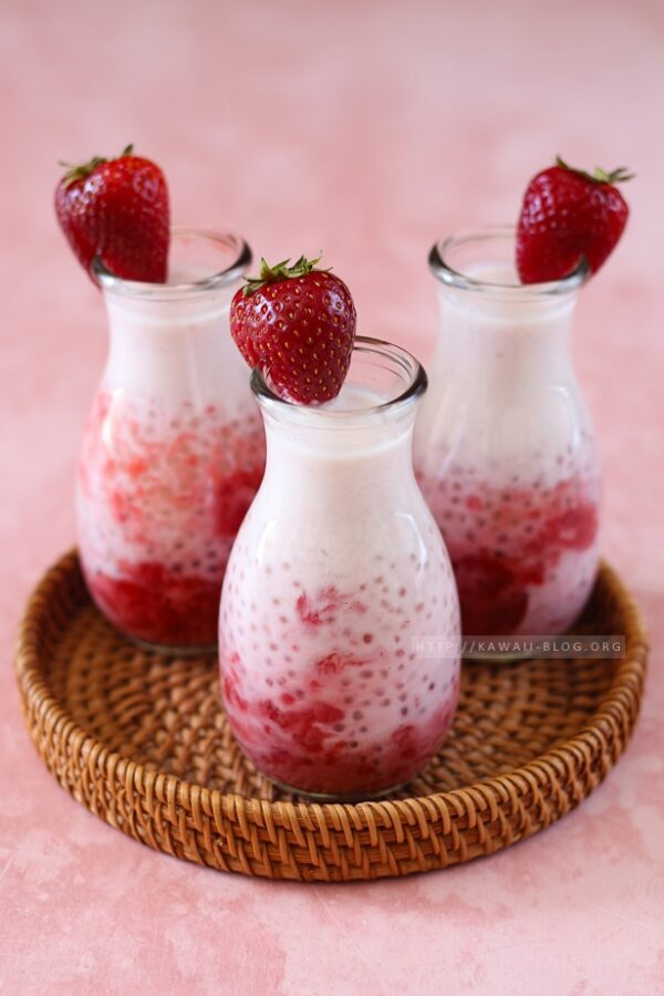 Erdbeer Sago Drink