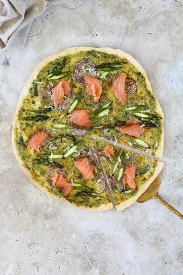 Spargel Flammkuchen