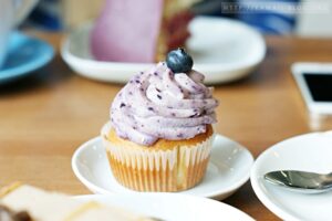 Fräulein Lecker Heidelbeer Cupcake