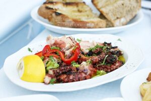 Octopus Salat in Griechenland