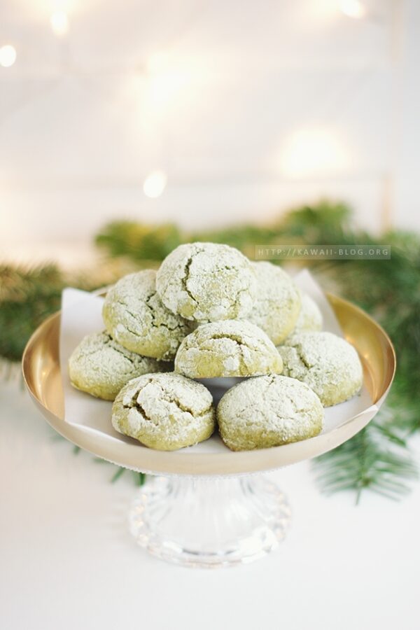 Plätzchen mit Matcha