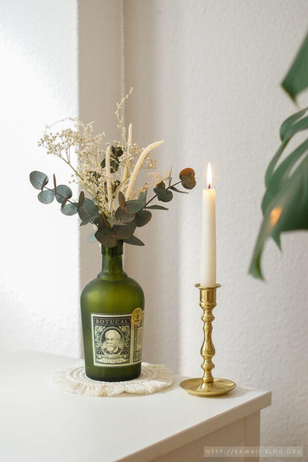 DIY Idee mit Trockenblumen