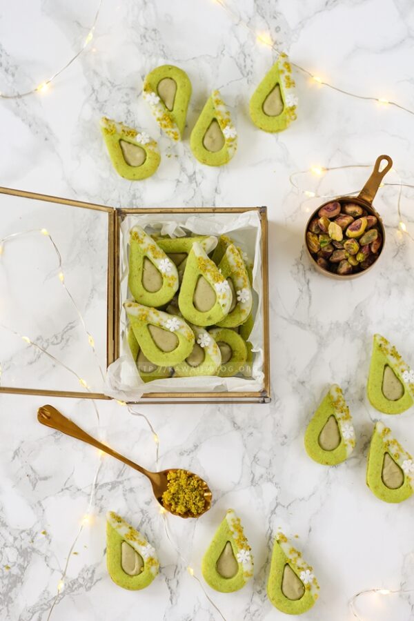 Plätzchen mit Pistazie