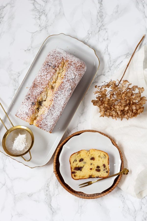 Wiener Topfenkuchen mit Rosinen